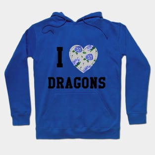 I heart Dragons (black ink) Hoodie